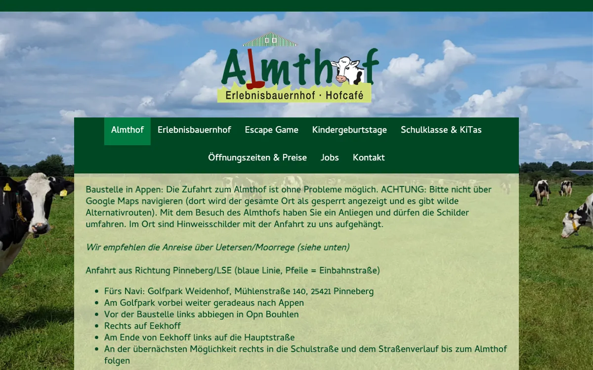 Almthof Erlebnisbauernhof und Hofcafé