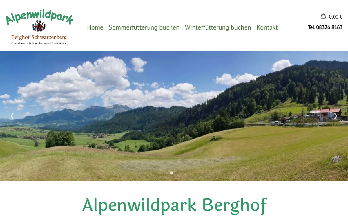 Alpenwildpark Berghof-Schwarzenberg Obermaiselstein
