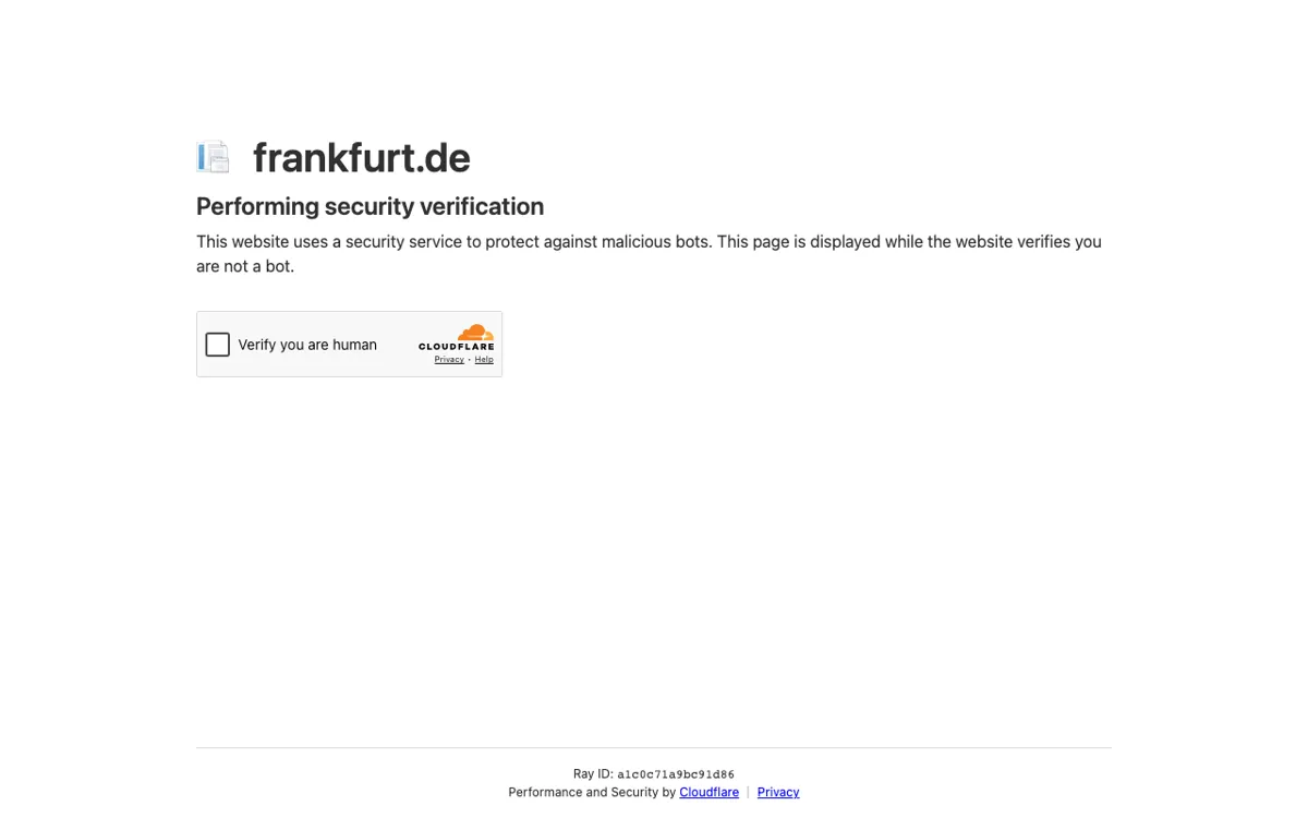 Alte Brücke - Frankfurt am Main