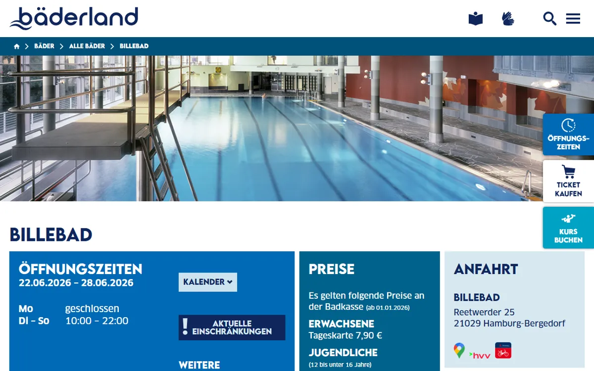 Bäderland Billebad