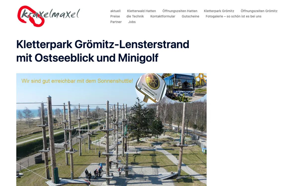 Baltic climbing park Grömitz