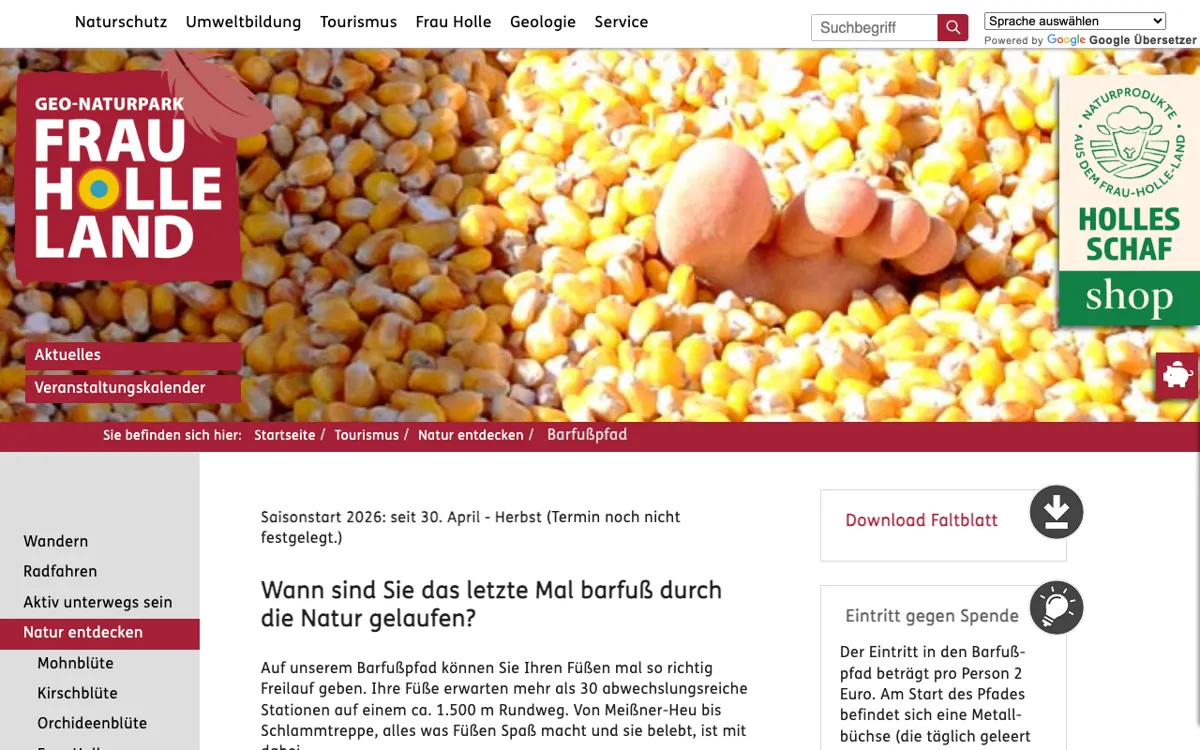 Barfußpfad Hoher Meißner