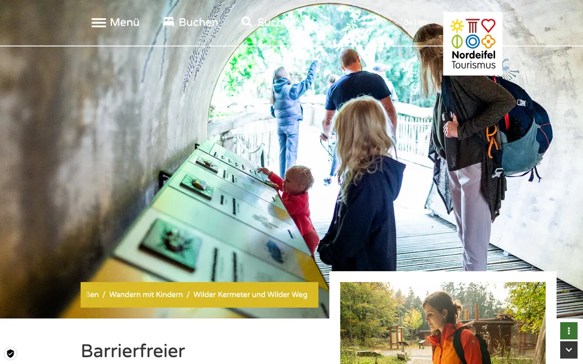 Barrierefreier Naturerlebnisraum Wilder Kermeter