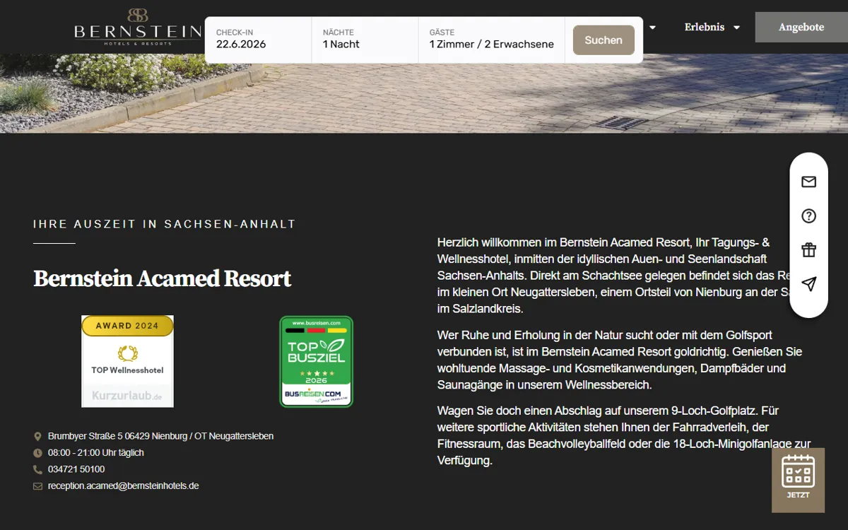 Bernstein Acamed Resort - Erlebnis- & Wellnesshotel