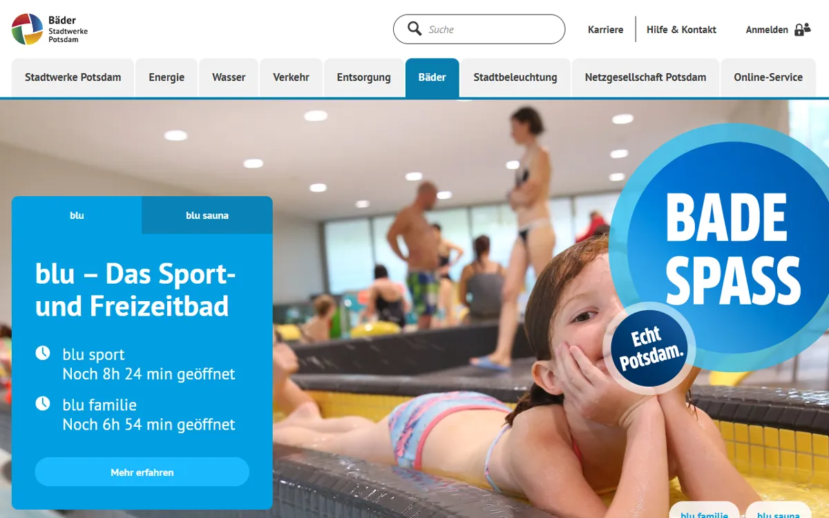 blu - Das Sport- und Freizeitbad - Potsdam