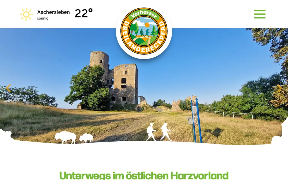 Burgruine Arnstein Vorharzer Dreiländereckpfad