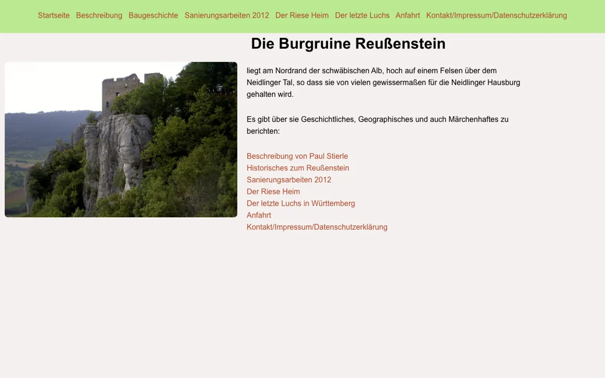 Burgruine Reußenstein