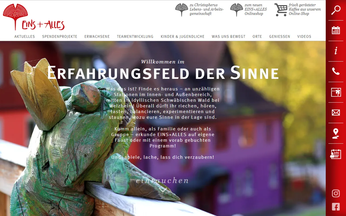 Erfahrungsfeld der Sinne Eins+Alles
