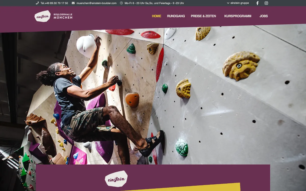 Einstein Boulderhalle München