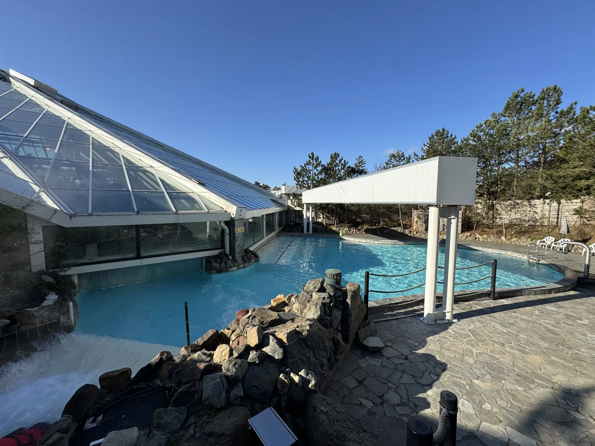 Außenbecken im Aqua Mundo Center Parcs Bispinger Heide