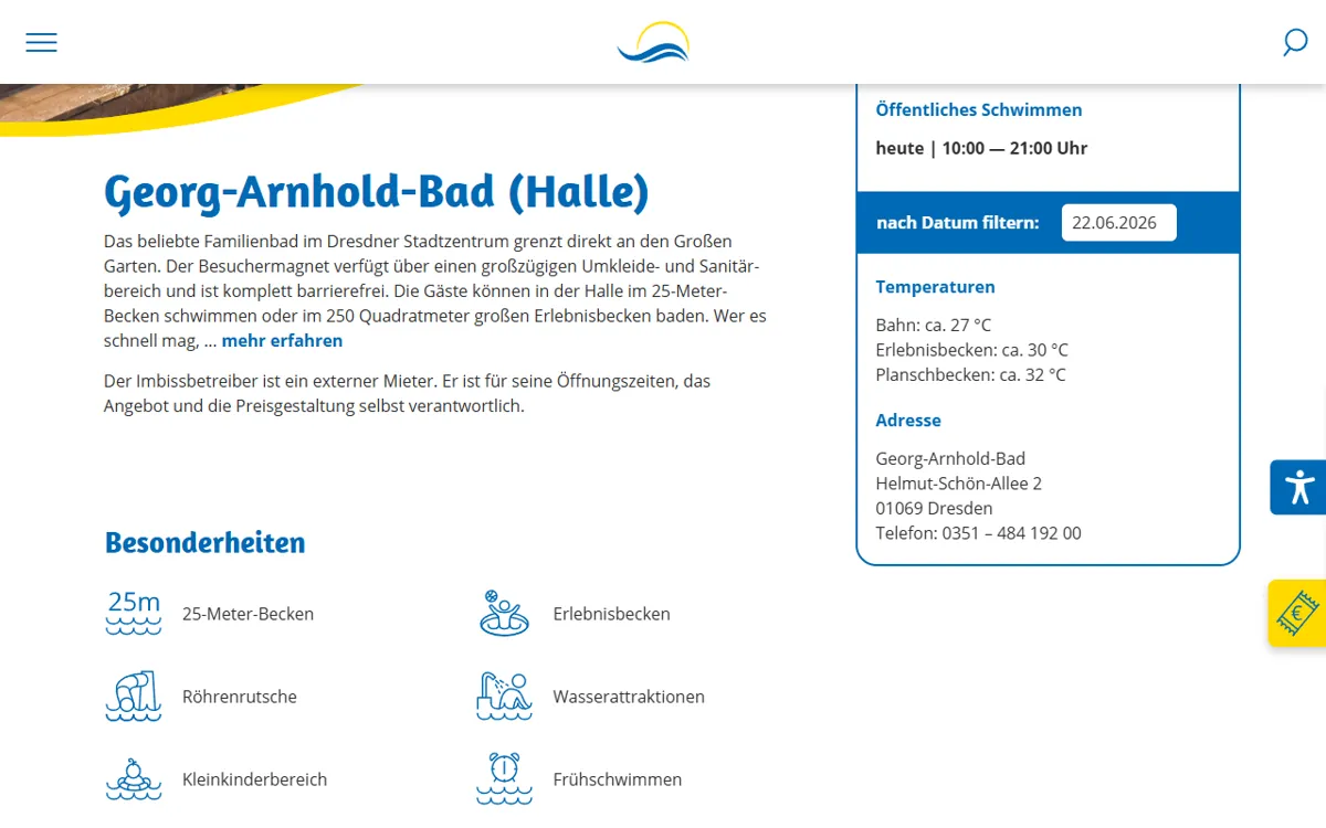 Georg-Arnhold-Bad Familienbad & Saunalandschaft