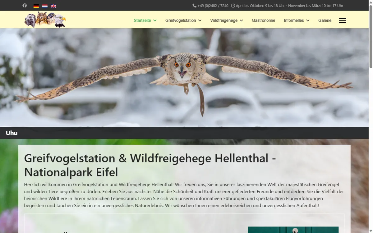 Greifvogelstation & Wildfreigehege Hellenthal