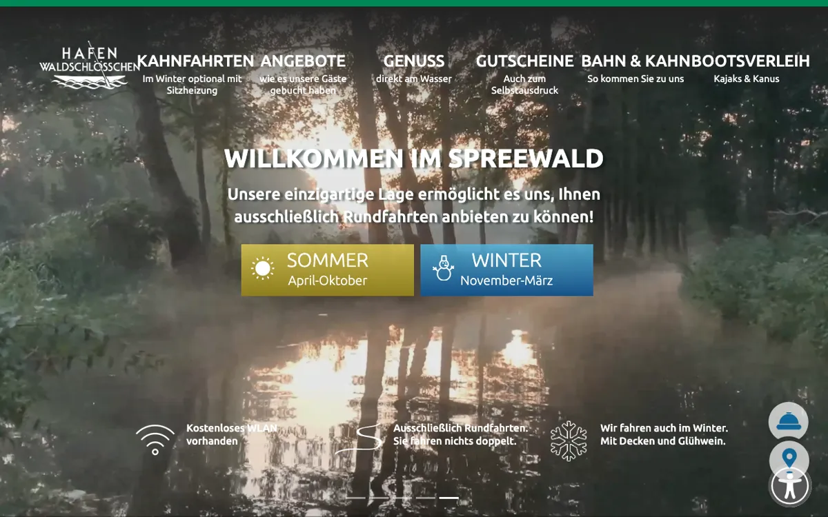 Hafen Waldschlösschen Kahnfahrten und Paddelboote im Herzen des Spreewaldes