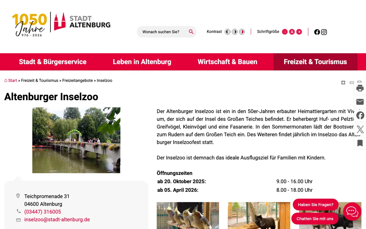 Inselzoo Altenburg