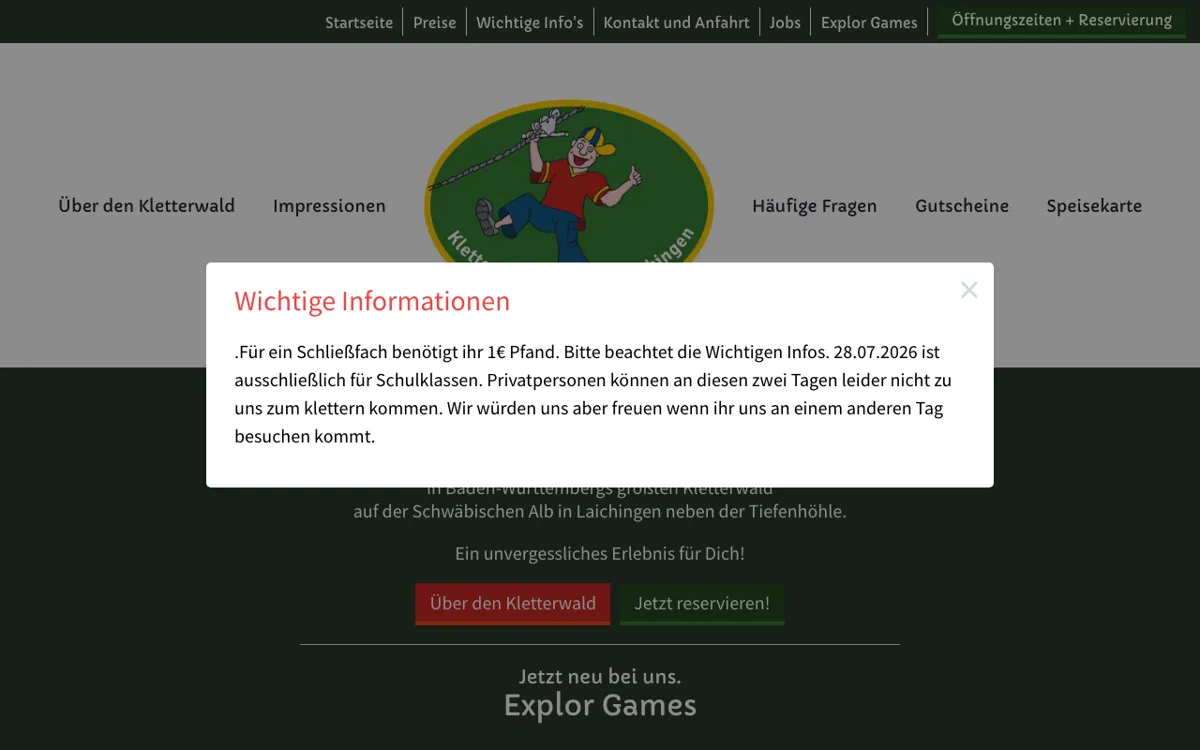 Kletterwald Laichingen