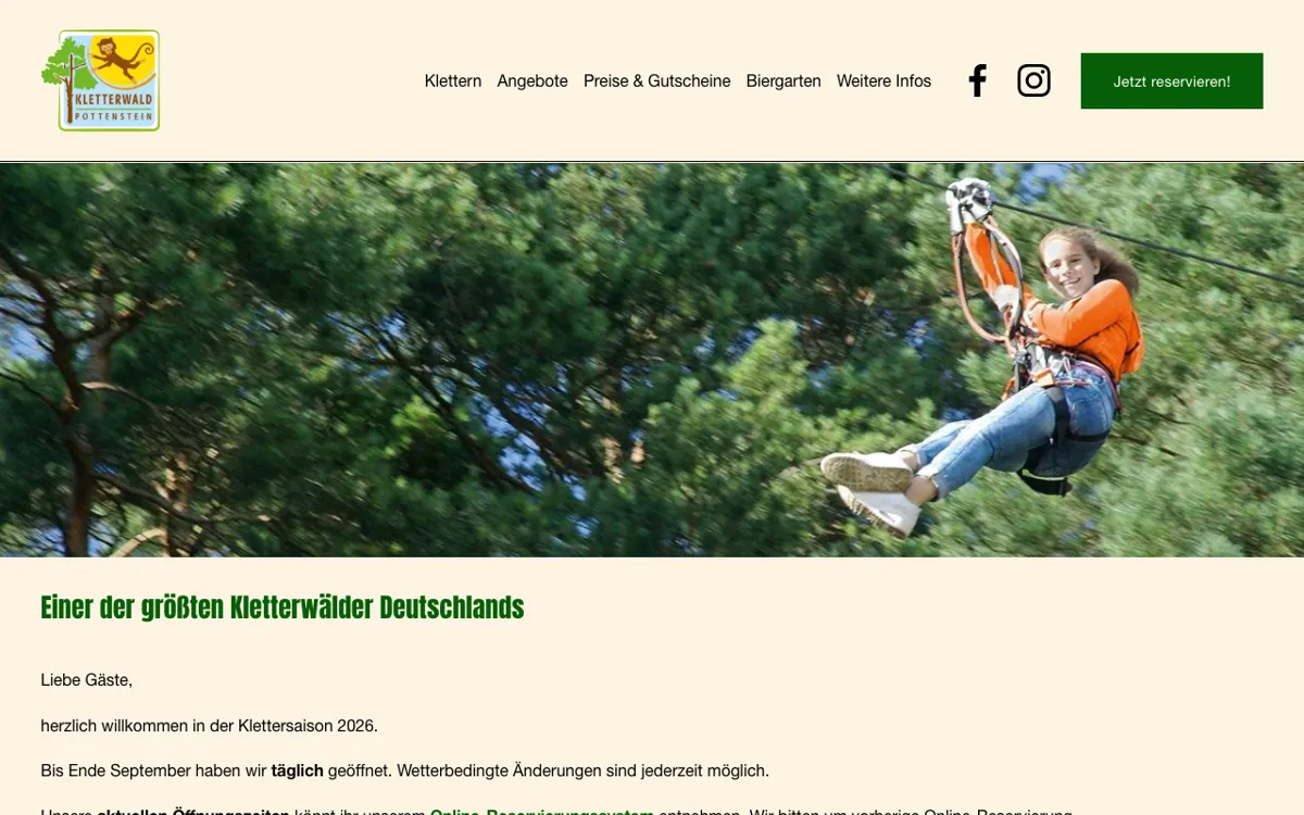 Kletterwald Pottenstein
