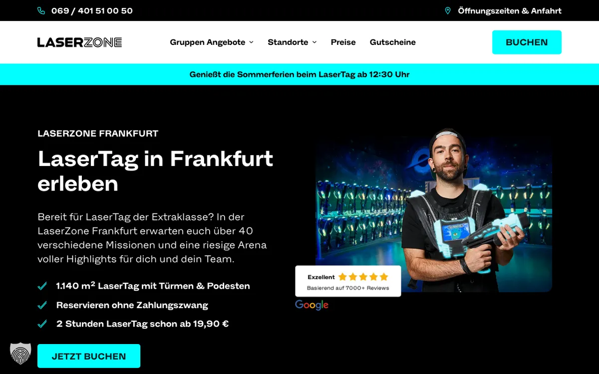 LaserZone LaserTag Frankfurt