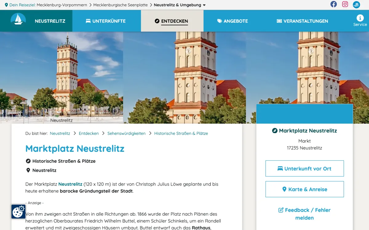 Marktplatz Neustrelitz