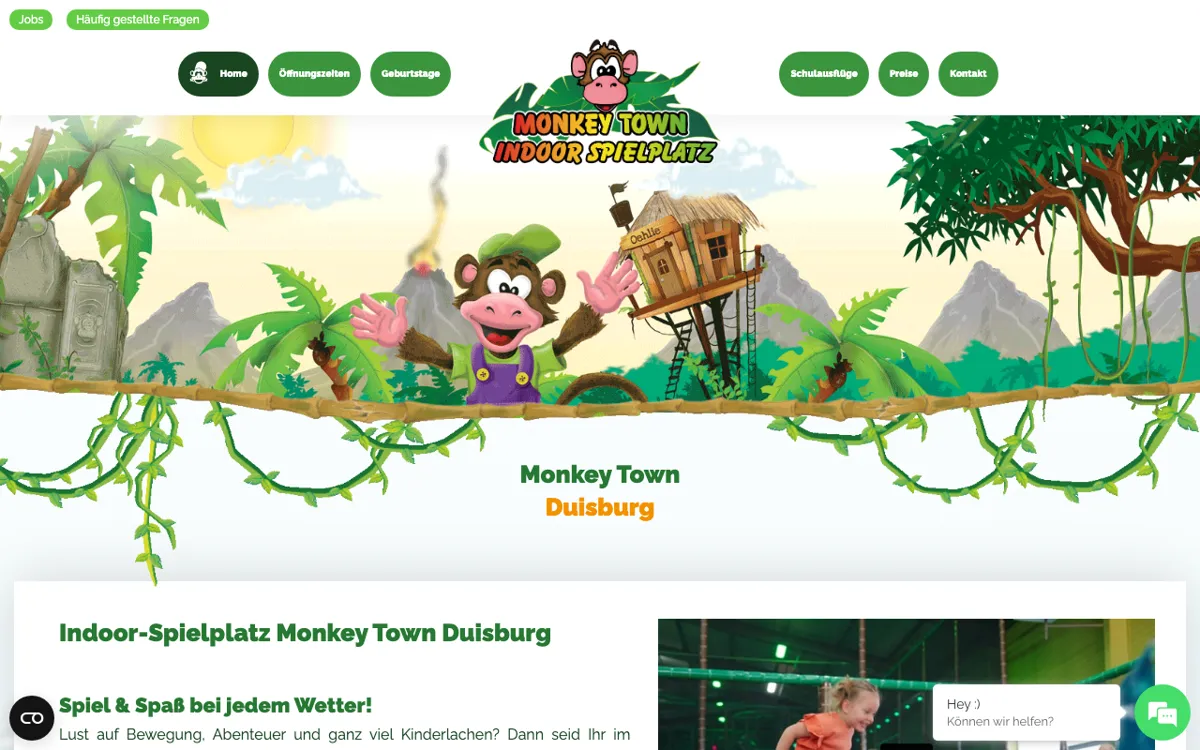 Monkey Town Duisburg | Indoor Spielplatz