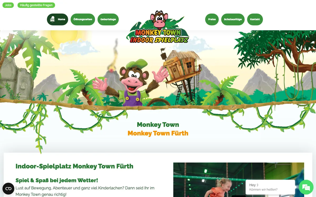 Monkey Town Fürth | Indoor Spielplatz