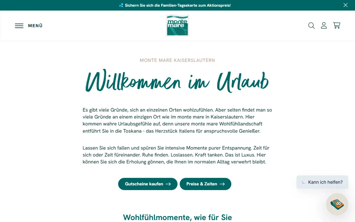 monte mare Kaiserslautern Freizeitbad, Sauna und Wellnessparadies