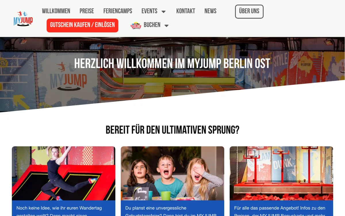 MYJUMP BERLIN OST – TRAMPOLINPARK & TRAMPOLINHALLE Berlin
