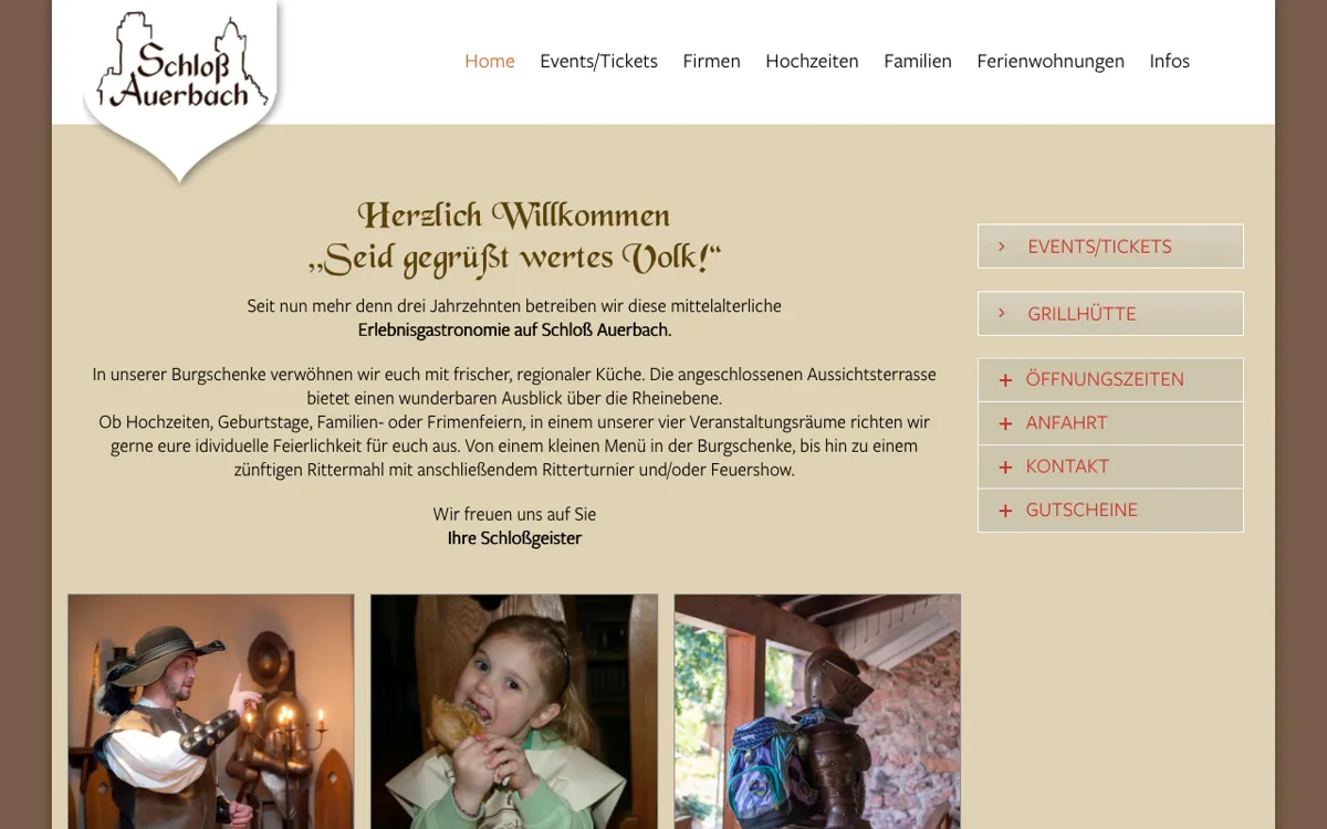 Schloß Auerbach mit Ferienwohnung