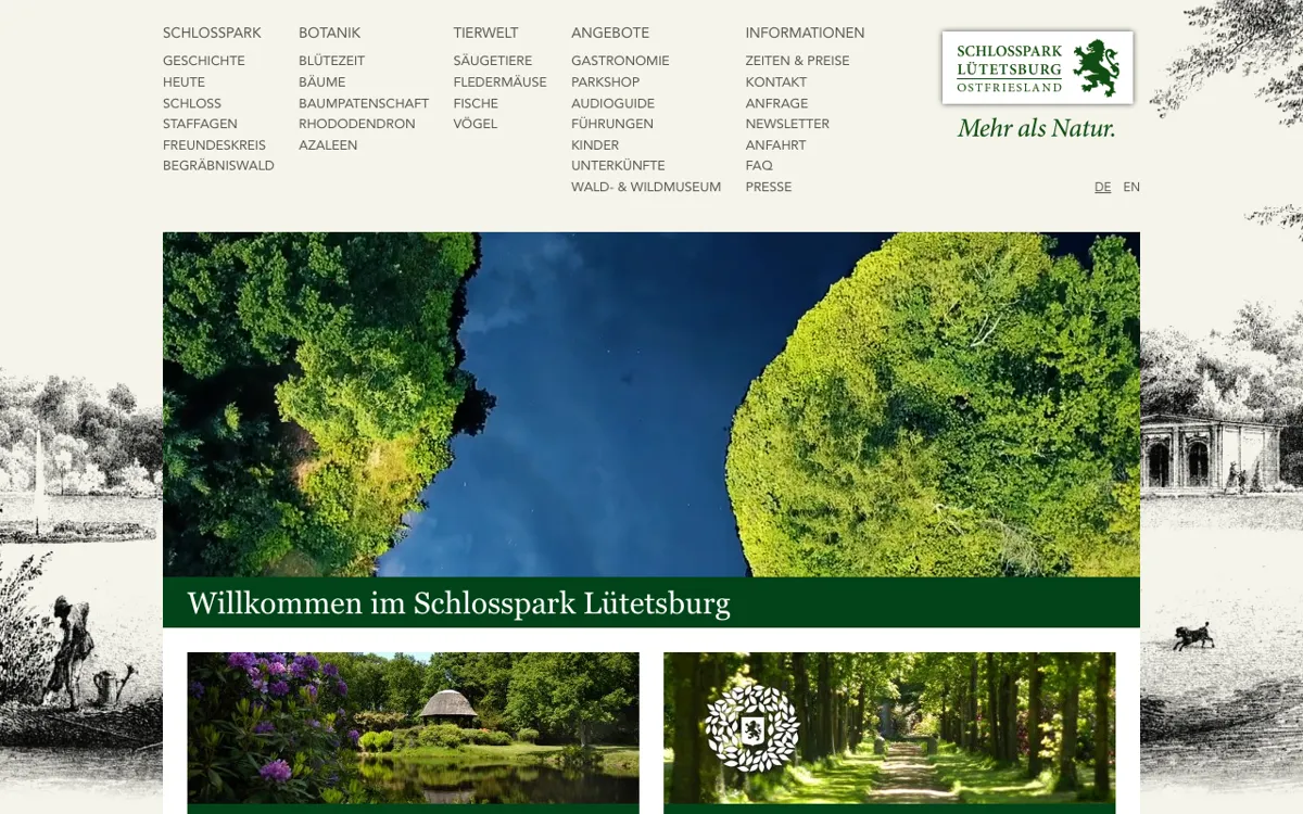 Schlosspark Lütetsburg (Eingang/Ausgang)