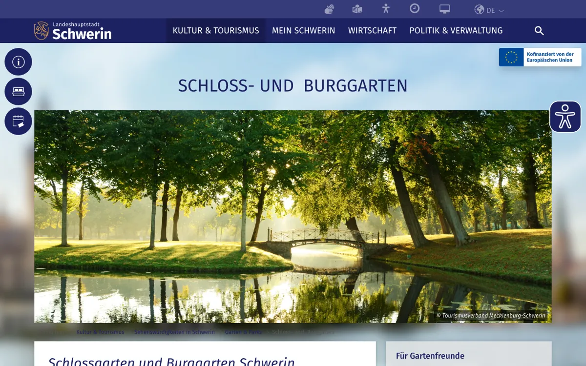 Schweriner Schloss, Burggarten