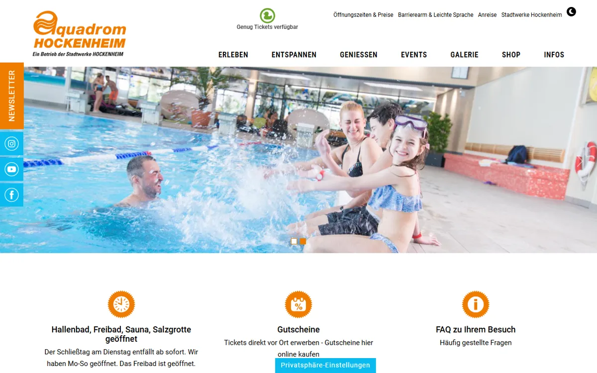 Schwimmbad Aquadrom Hockenheim