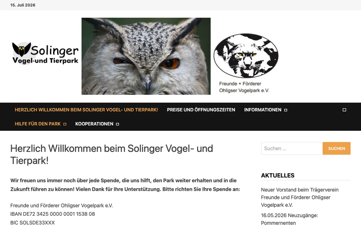 Solinger Vogel- und Tierpark