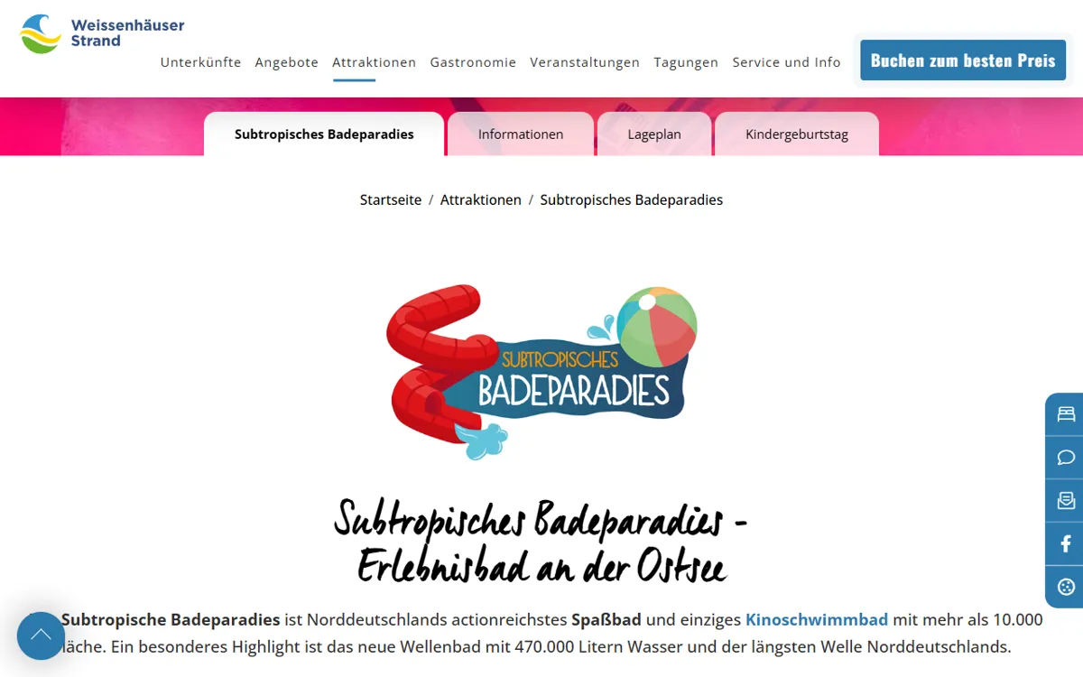 Subtropisches Badeparadies - Weissenhäuser Strand