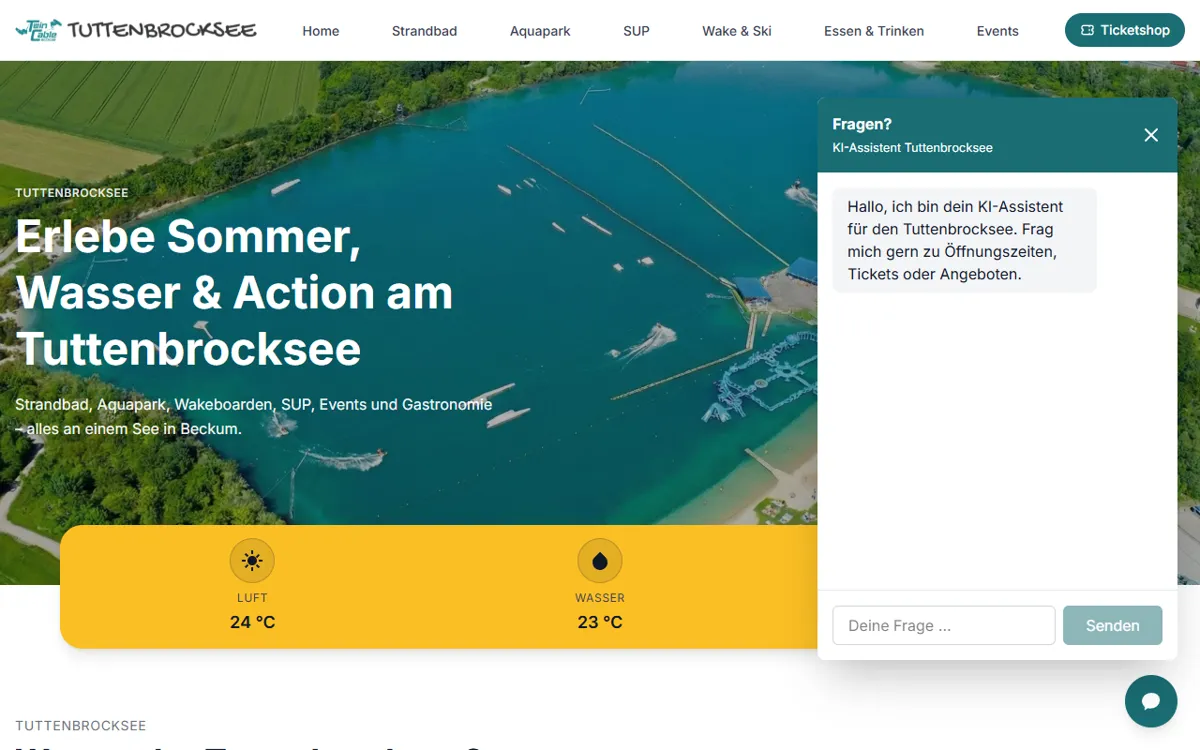 TwinCable Beckum am Tuttenbrocksee
