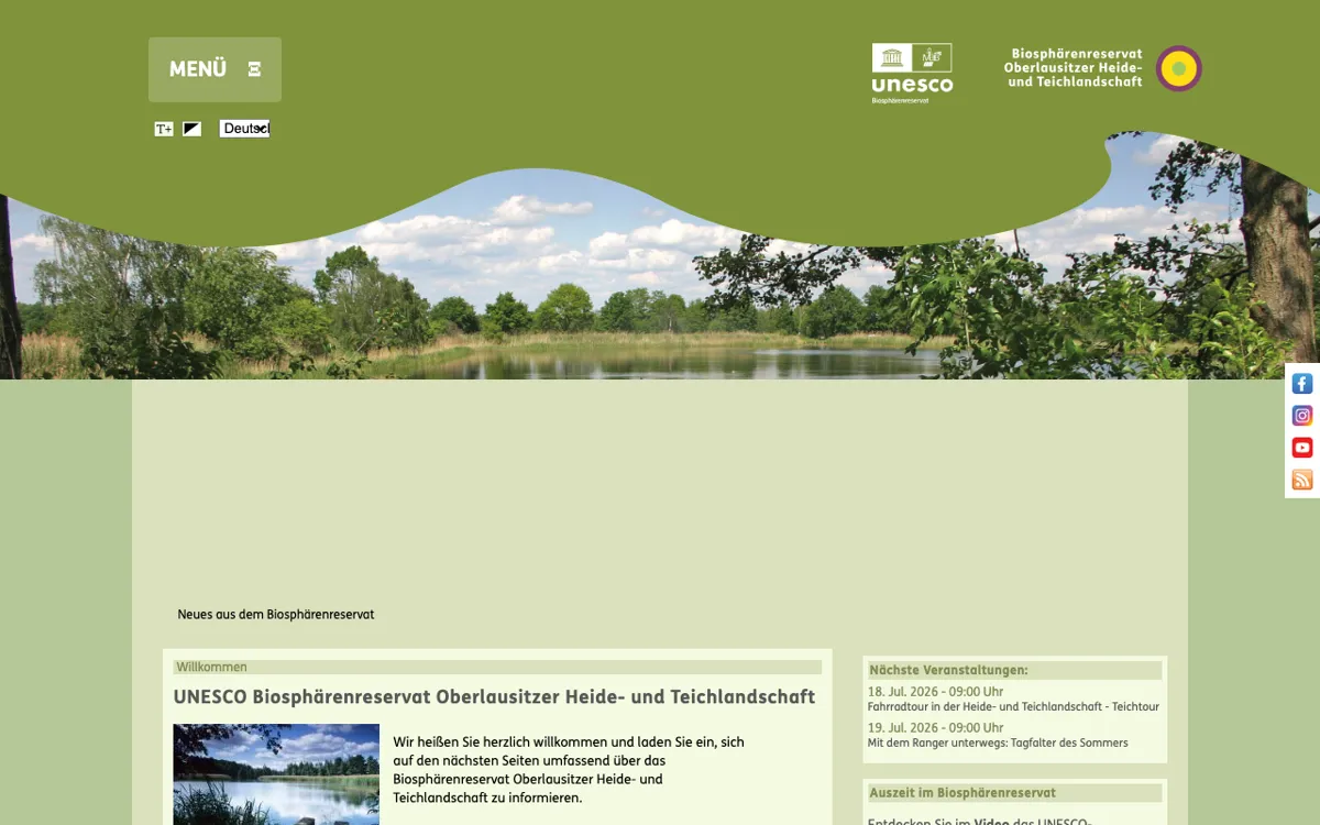UNESCO Biosphärenreservat Oberlausitzer Heide- und Teichlandschaft