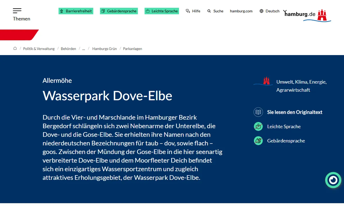 Wasserpark Dove-Elbe
