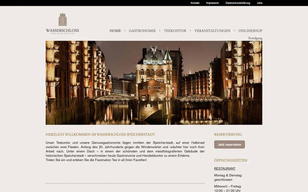 WASSERSCHLOSS Speicherstadt