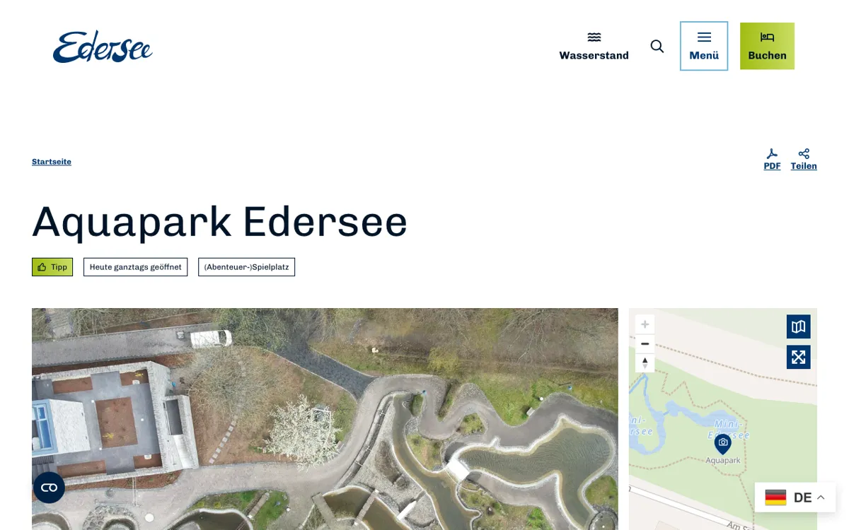 Wasserspielplatz Aquapark Edersee
