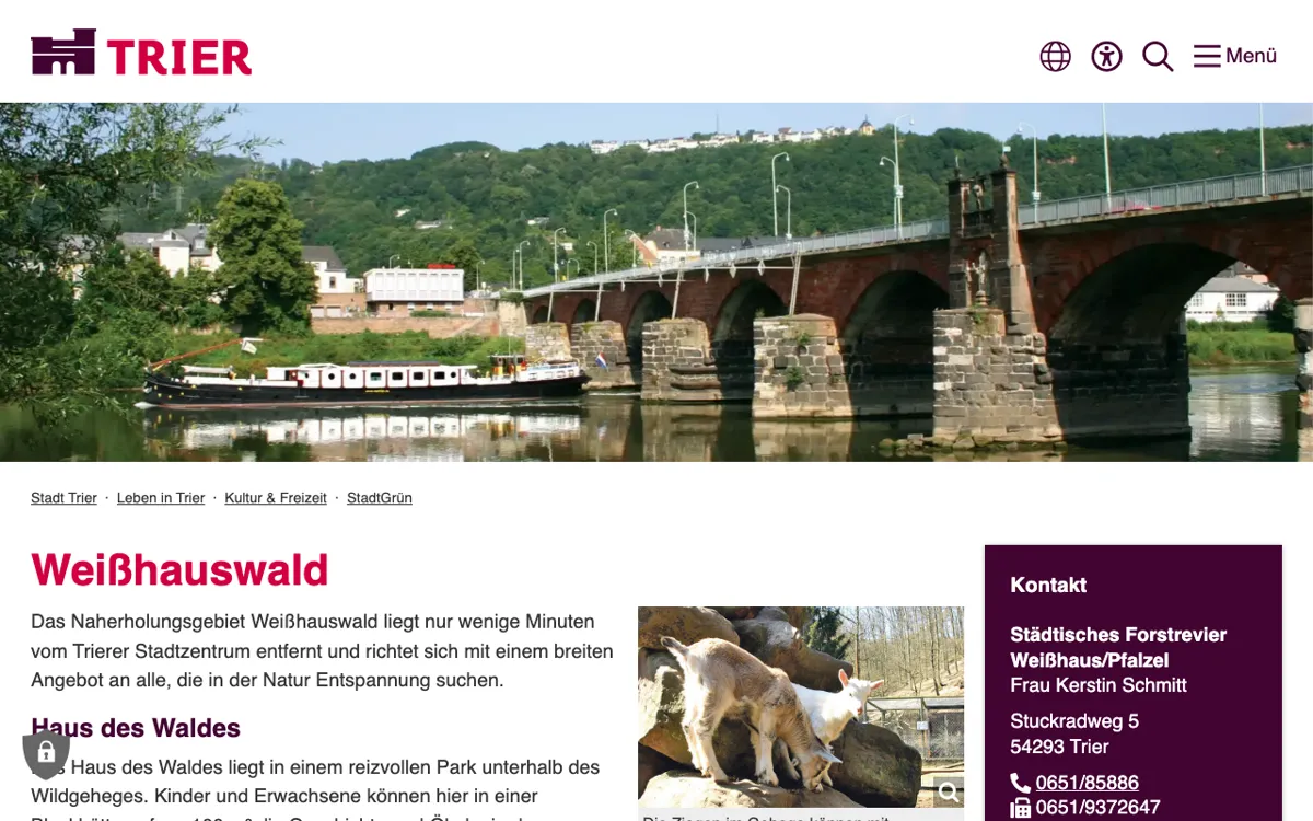 Wildfreigehege Weißhauswald