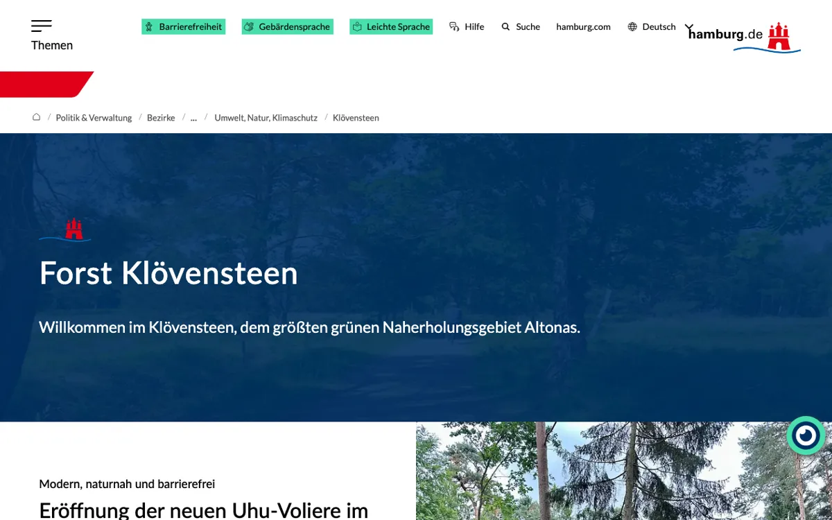 Wildgehege Klövensteen