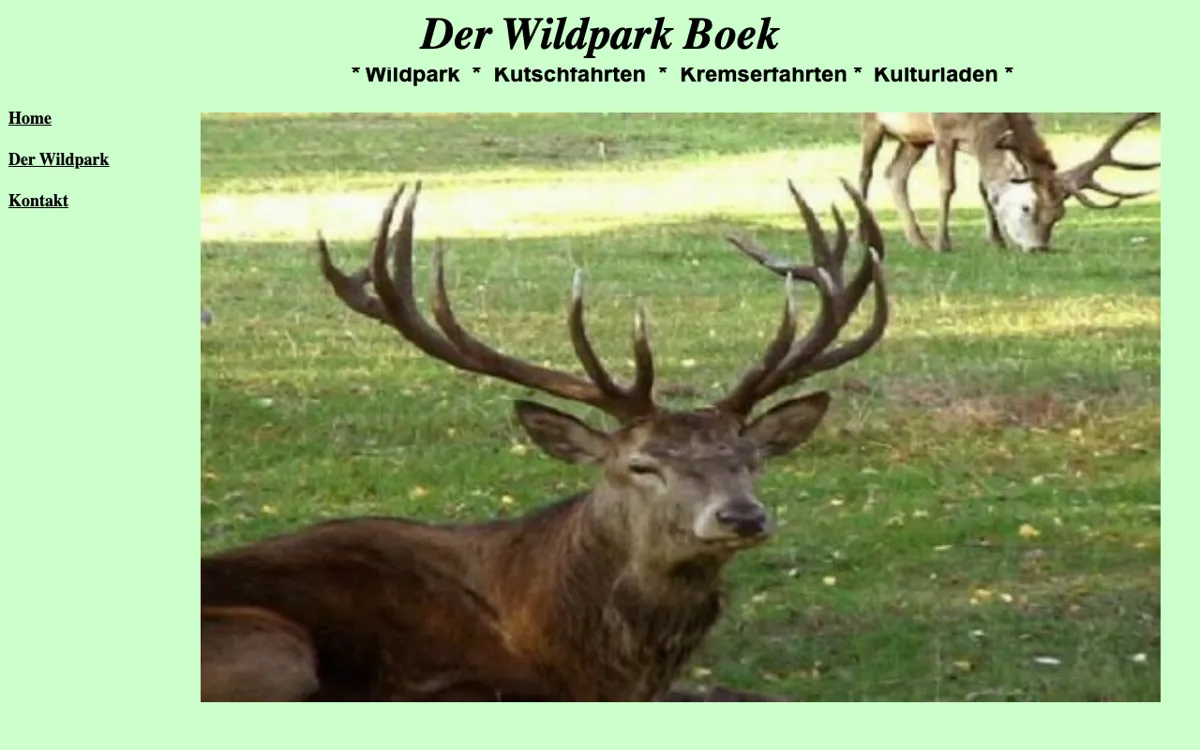 Wildpark- und Naturladen Boek